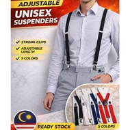 Farrowkookies   Adult Adjust 2.5cm Unisex  Man Women able Pants Elastic Suspender Clip-On Adult Susp