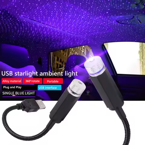 Romantic Atmosphere Star Sky Lamp USB Powered Galaxy Star Night Light 12V 0.3A 360 Degree Adjustable