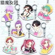 keychain cute keychain anime Witch Hunter Group Anime Merchandise Girl Group Acrylic Keychain Two-Di