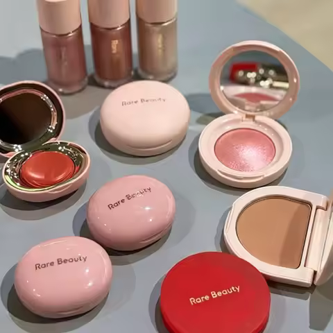 Rare Beauty Liquid Highlighter Powder Highlighter Blush Shimmer Waterproof Makeup Bouncy Cushiony Cr