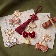New Style Song Jin Strawberry diy Bottom Support Cute Double-Sided Bread Cloth Song Jin Keychain Pen