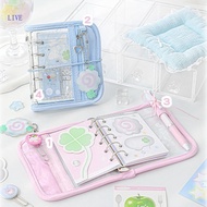 Best Refillable 5 Rings Binder Notebook with Refill Paper 5 Holes Binder Planner 12 3x9 8CM Cartoon 