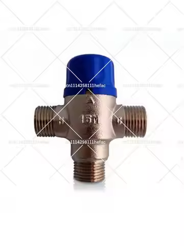 Brass Thermostatic Diverter Valve for Solar Water Heater Auto Switch Three Way Mixing Valve DN15 DN2