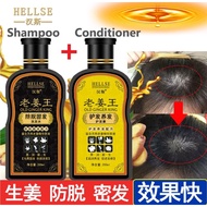 Hellse Ginger Shampoo and Conditioner Anti Hair Lost Oil Control Enhance Hair Growth 200ml