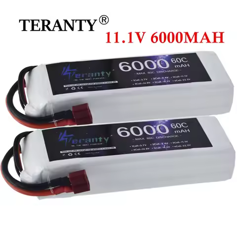 3S 11.1V Lipo Battery 6000mah 60C For Drone RC Car Helicopter Quadcopter Tank Boat Truggy 3S Battery