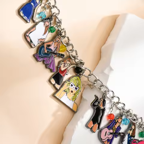 harong New Tay Charm Chain Bracelets Trendy Concert Tour Jewelry Accessories Meaningful Gifts for Fa