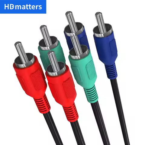 Component Video cable 3-RCA Male to 3RCA Male RGB Ypbpr Component Video Cable for Samsung LG Sony HD