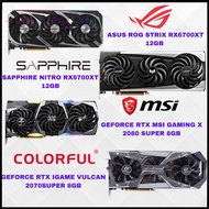 🔥{PROMOTION USED GPU&READY STOCK}🔥RTX3070/RTX3080/RTX 3080TI/RTX2060S/RTX2060/GTX1660S/RX6800XT/RX67