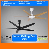 REGAIR INOVO Ceiling Fan V15 5B 54/40 inches DC Remote Control