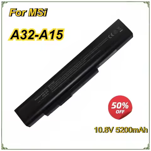 Laptop Battery for DNS (0154706) E6201 E6222 X6815 Laptop Battery for MSi A32-A15 A42-A15 A41-A15 A6