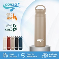 GOH2O Water Bottle 17oz Thermal 500ml Stainless Steel Thermos Long-Range/Freezing