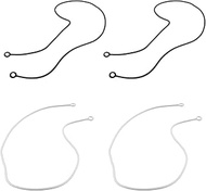 4 Pack Earplug Connection Cable with Flexible Silicone Band - Compatible with Loop Quiet/Engage/Expe