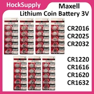 [2,5&10pcs] Maxell CR2016 CR2025 CR2032 CR1220 CR1616 CR1620 CR1632  3V Lithium Battery