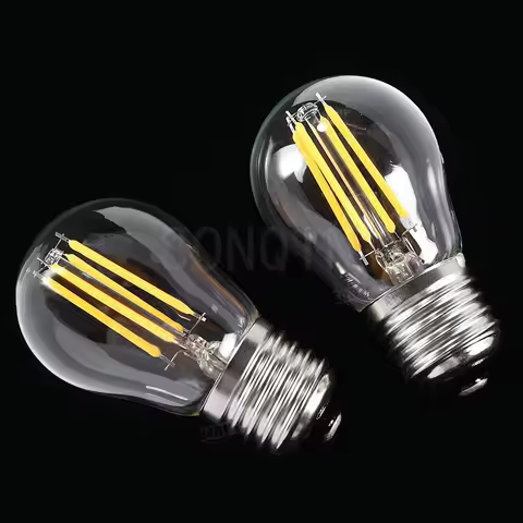 1pcs Super Bright G45 LED Filament Bulb E27 6W 9W 18W 24W Clear Glass Vintage Edison Lamp light