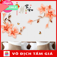 Sticker Tranh Dán Tường Decal dán tường ĐỖ QUYÊN AZALEA 3D CH2003 flowerdecal