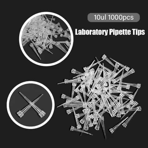 1000Pcs 10ul Disposable Pipette Tip Lab Liquid Pipette Pipettor Tips Plastic Pipette Tips For Microb