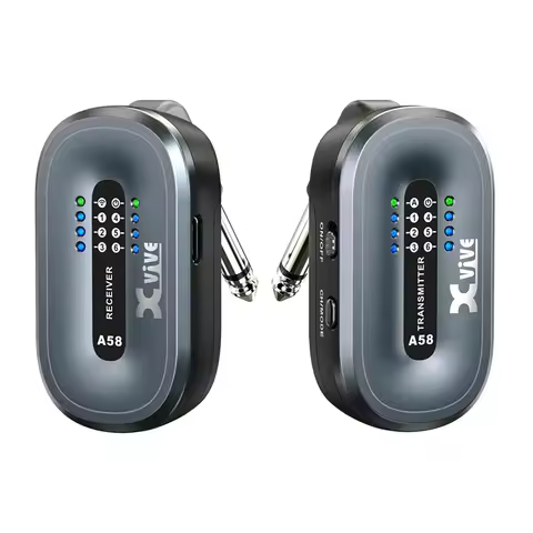 Top-Xvive A58 Wireless Guitar System 5.8Ghz Wireless Guitar Transmitter Receiver For Active Or Passi