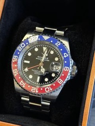 OceanX SHARKMASTER GMT STEEL AUTOMATIC WATCH 500 SMS- GMT-521 紅藍雙色夜光陶瓷圈