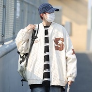 Vintage Jacket Letter Embroidery Jacket Zipper Jacket High Quality Double Layer Jacket Retro Jacket 