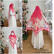 AJE ZAS - Hijab Printing Motif Bunga Aje Zas Bahan Cerutty Printing