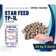 PALET / MAKANAN IKAN TALAPIA (32% PROTEIN) 1 GUNI 20KG STARFEED TP1L