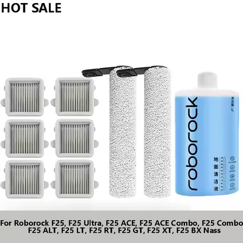 For Roborock F25 ACE F25 Ultra, F25 Combo/ ALT/ LT/ RT/ GT/ XT/ BX Nass Replacement brush roll for w