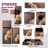 MESIN MATA Sticker Sticker Fridge Stove Washing Machine 1 2 Door Eye Tube Rice Cooker Dispenser Ac Floral Motif Decoration