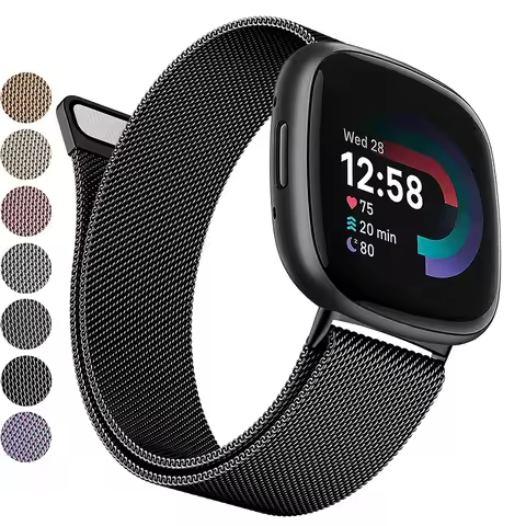 Soft Metal Band For Fitbit Sense 2 Stainless Steel Watch Wrist Strap Loop For Fitbit Versa 4 3 Brace