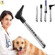 Pet Dog Otoscope, Cat Otoscope with Light Professional Vet Ear Frame Set, Comes with Ear Accessories in 4 Sizes, Suitable for Pets in Various Sizes HGT YUESG