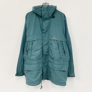 Timberland Mountain Parka，飛簷式，藍綠色，L碼，古著