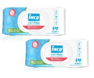 2 ชิ้น INCO Adult Wipes ทิชชู่เปียก 40ชิ้น ผ้าเช็ดทำความสะอาดผิวสำหรับผู้ใหญ่ ผ้าเช็ดทำความสะอาดผิว 