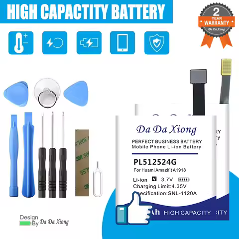 New PL582624 Battery For Huami AMAZFIT GTS GTR 2 3 4 T-rex Verge A1805 A1602 A1914 A1928 A2010 PL382