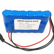 18650 Lithium Battery 6S1P 24V 2,000mah Rechargeable Battery Lithium Battery Pack with BMS+Charger