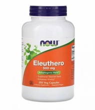 NOW Foods - Eleuthero刺五加500 毫克,250粒膠囊 （參考日期：08/2025）