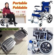 Lightweight Wheelchair travel Push Chair Ultra Light Weight Folding Foldable Wheelchair Elderly Disa