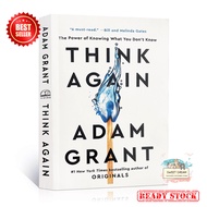 Think Again By Adam Grant New York Times English Novel Book Paperback