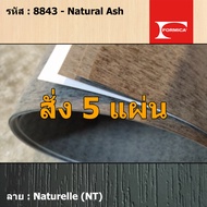 แผ่นโฟเมก้า แผ่นลามิเนต ยี่ห้อ Formica ลายไม้ รหัส 8843 Natural Ash พื้นผิวลาย Naturelle (NT) ขนาด 1