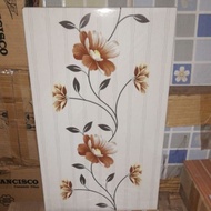 Keramik dinding uk 25x40 motif bunga arosy