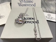 Vivienne Westwood New Tiny Orb Pendant 頸鏈 女款 銀色359(貨號：hbhu17)