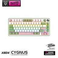 NUBWO คีย์บอร์ดเกมมิ่ง X804 Mechanical MINI RGB SIZE 75% Hotswap 3 pin ใช้แบบสาย มาพร้อมกับKnob[ประก