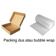 Extra bubble wrap packaging + box 35x30x7 for edit crown