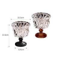 Glass ice cream cup ice cream dessert cup