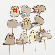 Pushen Cat Cute Cute Cat Cupcake Topper Birthday Birthday Cake Decoration/