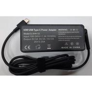 nb%LENOVO OEM FAST COPY- TYPE C AC ADAPTER 65W MODEL.G-XHH53 INPUT:100-240V-1.3A 50-60Hz OUTPUT:5V/3