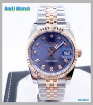 Mens Casual Watch 36mm/39mm Rose Gold Diamond DATEJUST Watch Casual Watches Automatic Mechanical Watches Waterproof 50m for Seiko mod