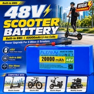 48V 20Ah Lithium Battery Pack for E-Bike Electric Bicycle Scooter Rechargeable Power Battery Replace