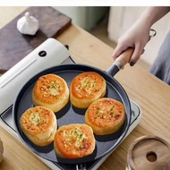 Cherry handle cast iron pan, solid cast iron pan, non-stick frying pan