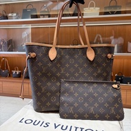【現貨｜不敗經典】Louis Vuitton Neverfull MM 子母托特包｜老花 Monogram × 中號尺寸｜輕便實用大容量｜LV 經典通勤包款