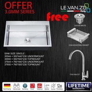 LEVANZO KITCHEN SINK 3MM SERIES = 35544-35552-37644-37650-38644-38650-38344-38350