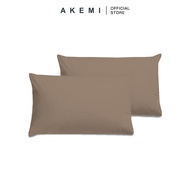 AKEMI Cotton Essentials Colour Home Divine Pillow Case 600TC (2pc) 48cm x 74cm